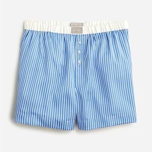 J. Crew Satin Boxer Shorts in Stripe